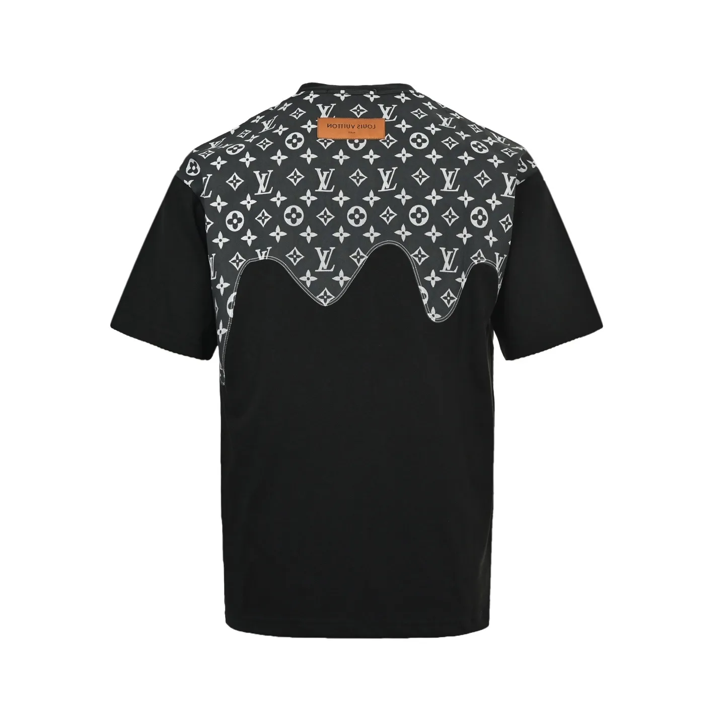 Louis Vuitton/Louis Vuitton presbyopic patchwork printed short sleeves